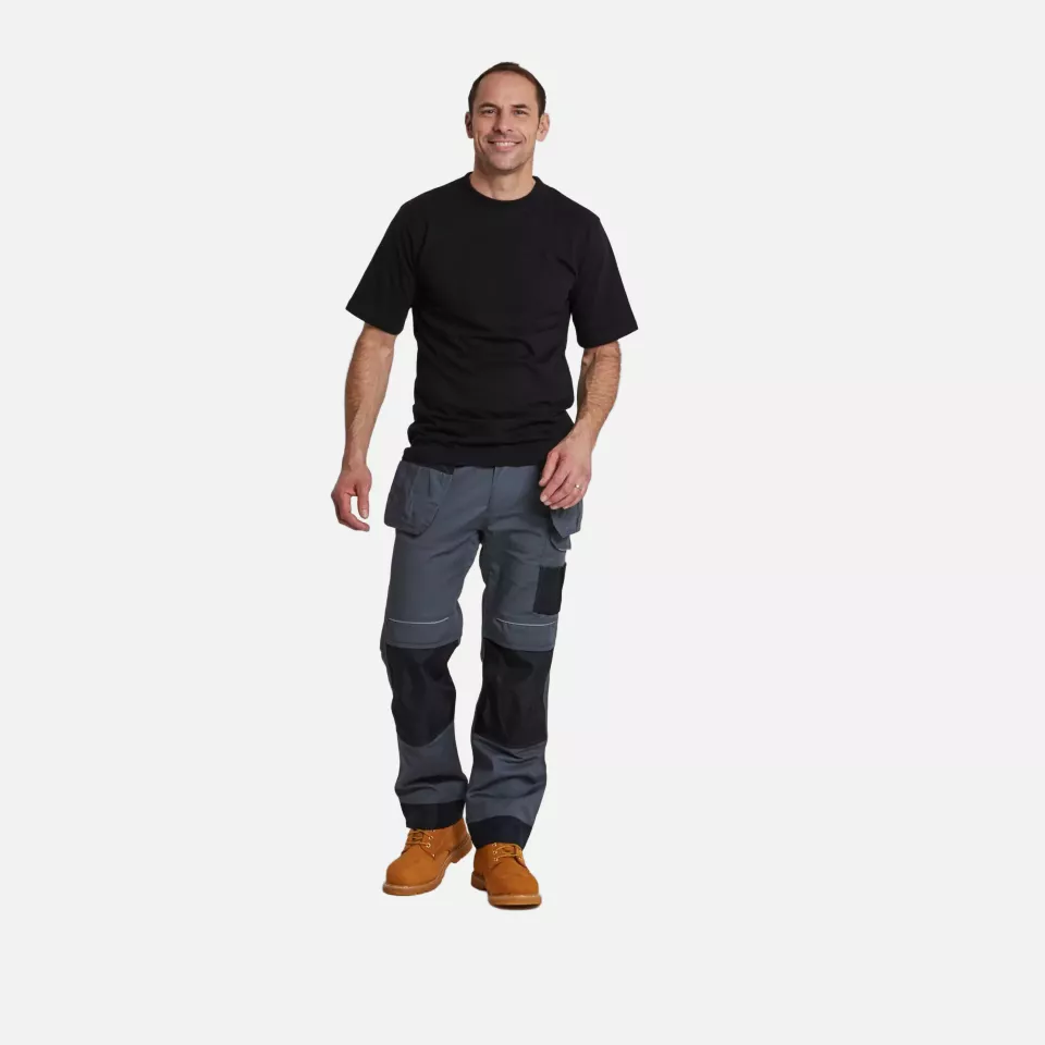 Portwest T602ZBR, PW3 Holster Work Trousers, Zoom Grey/Black, image 4, gallery thumbnail