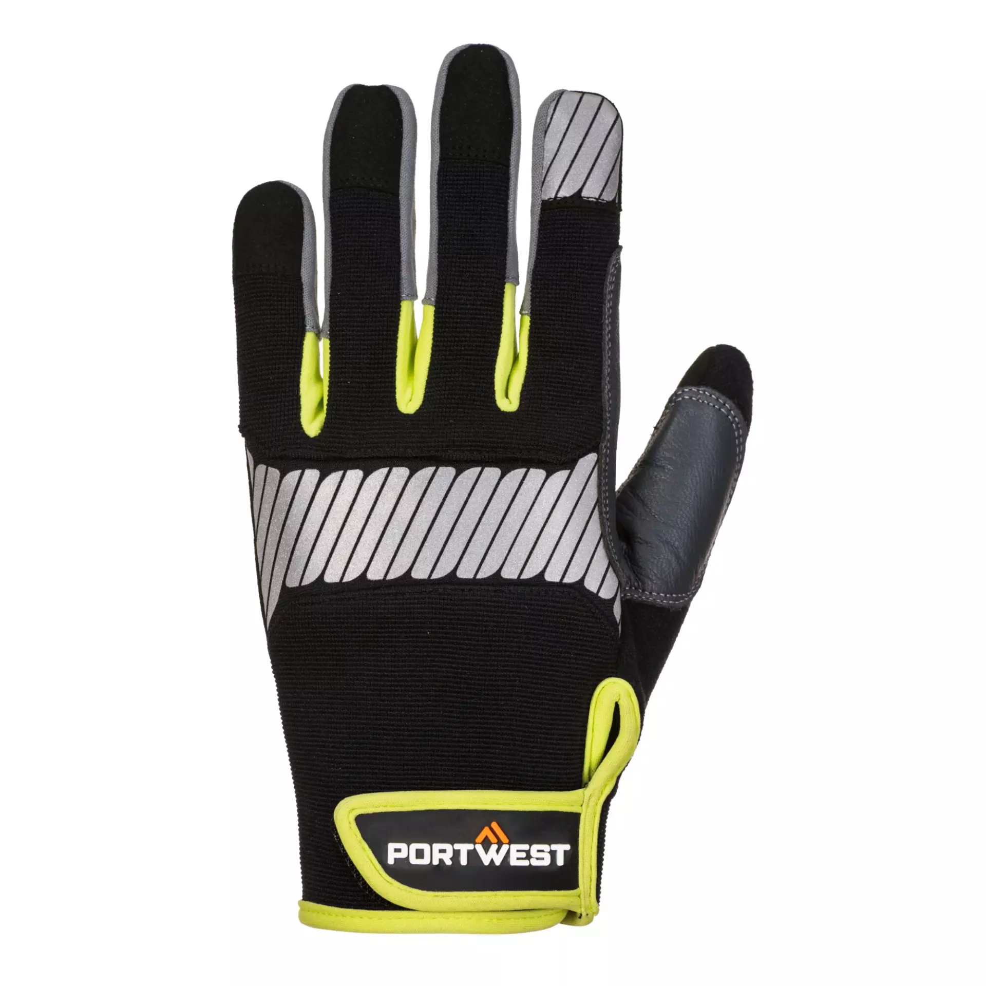 Portwest A770BKY, PW3 General Utility Glove, Black/Yellow, image 1