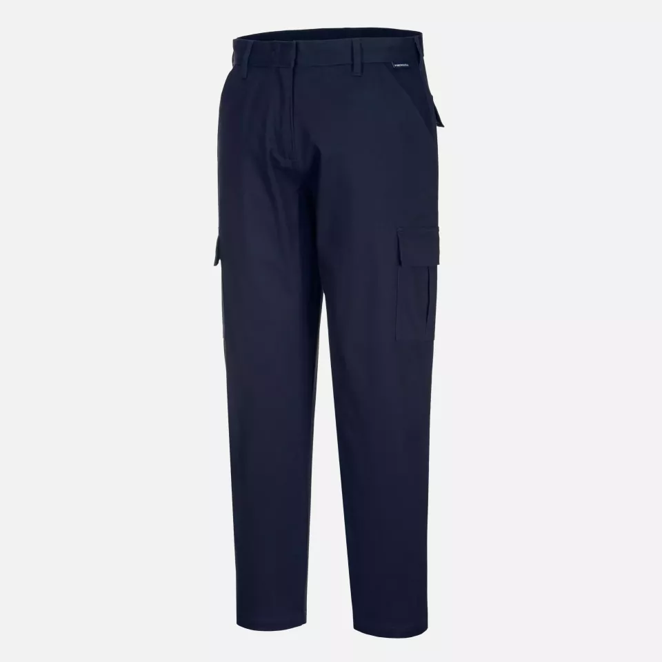 Portwest S233DNR, WX2 Eco Women's Stretch Cargo Trousers, Dark Navy, image 3, gallery thumbnail