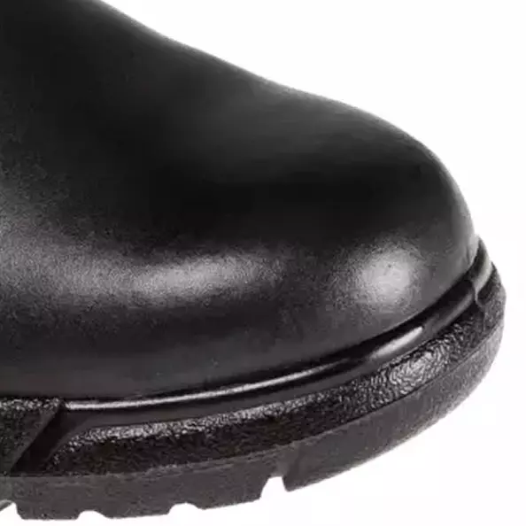 Your toes are protected from heavy impacts and compression with a robust **steel toecap**. This essential safety feature is built to withstand demanding industrial conditions, giving you peace of mind and reliable protection against workplace hazards.