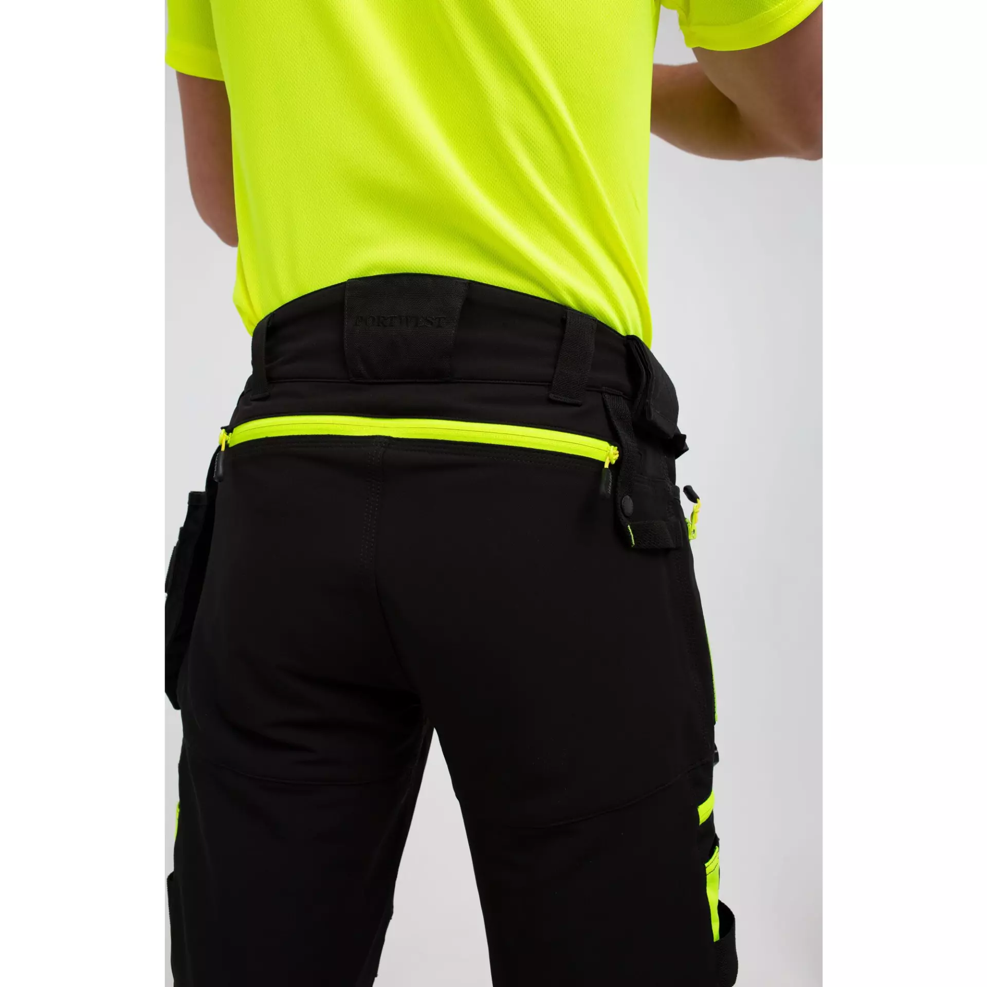Portwest DX440BKR, DX4 Detachable Holster Pocket Trousers, Black, image 2