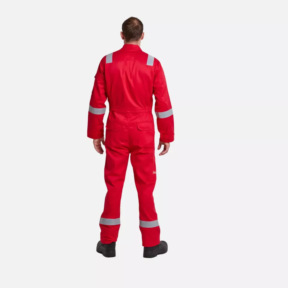 Portwest FR21RER, Bizflame Work Flammhemmender Superleichter Antistatischer Overall, Rot, image 3, gallery thumbnail