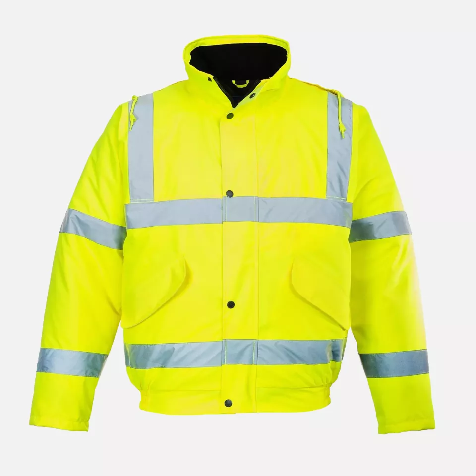 Portwest S463YER, Hi-Vis Winter Bomber Jacket, Yellow, image 6, gallery thumbnail