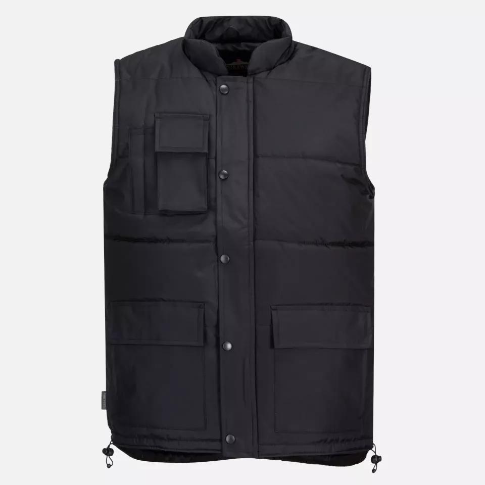 Portwest S415BKR, Classic Bodywarmer, Black, image 1, gallery thumbnail