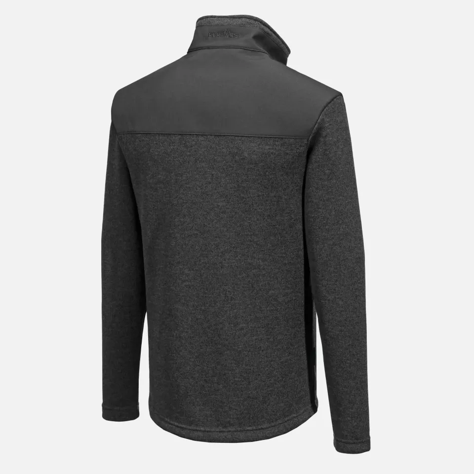 Portwest T830GMR, KX3 Performance Fleece, Grey Marl, image 9, gallery thumbnail