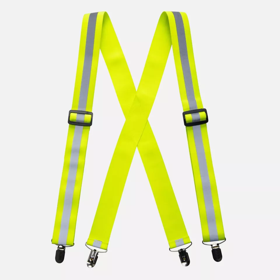 Portwest HV56YER, Hi-Vis Trousers Braces, Yellow, image 1, gallery thumbnail