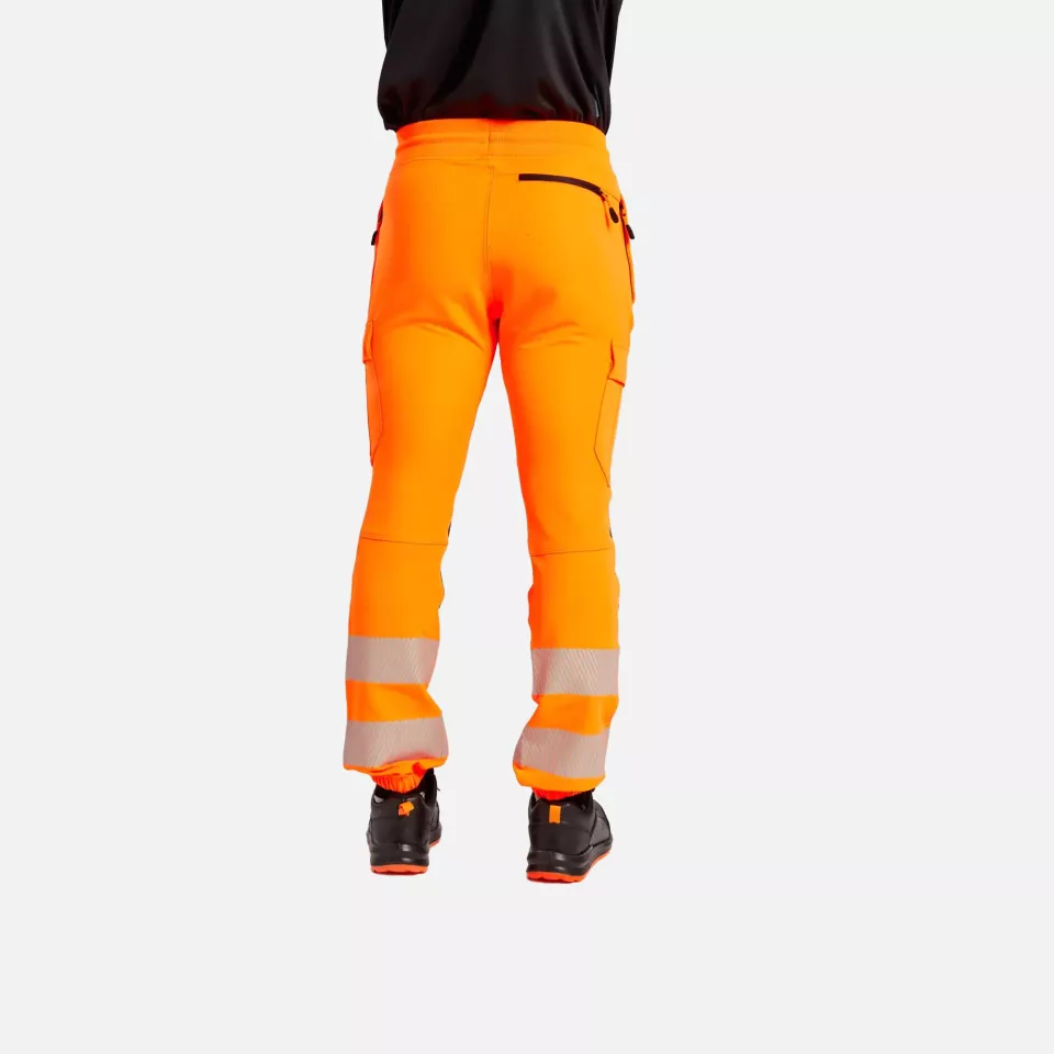Portwest KX346OBR, PW3 Hi-Vis Flexi Jogginghose, Orange/Schwarz, image 5, gallery thumbnail