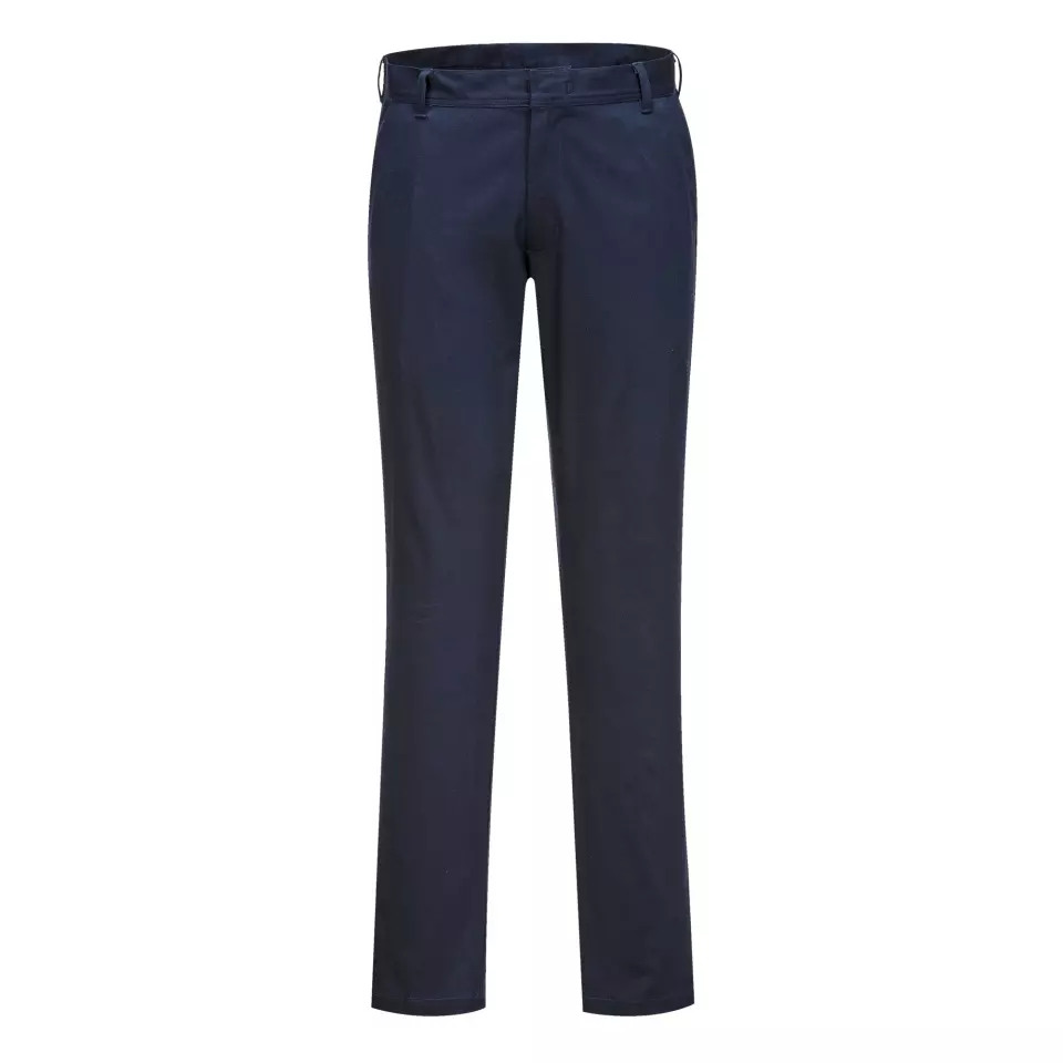 Portwest S232DNS, WX2 Eco Stretch Slim Chino Trousers, Dark Navy Short, image 1, gallery thumbnail