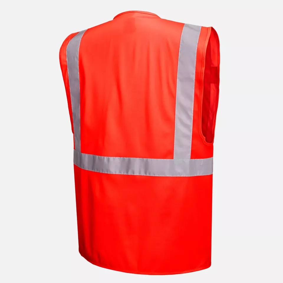 Portwest S476RER, Berlin Hi-Vis Executive Vest, Red, image 3, gallery thumbnail