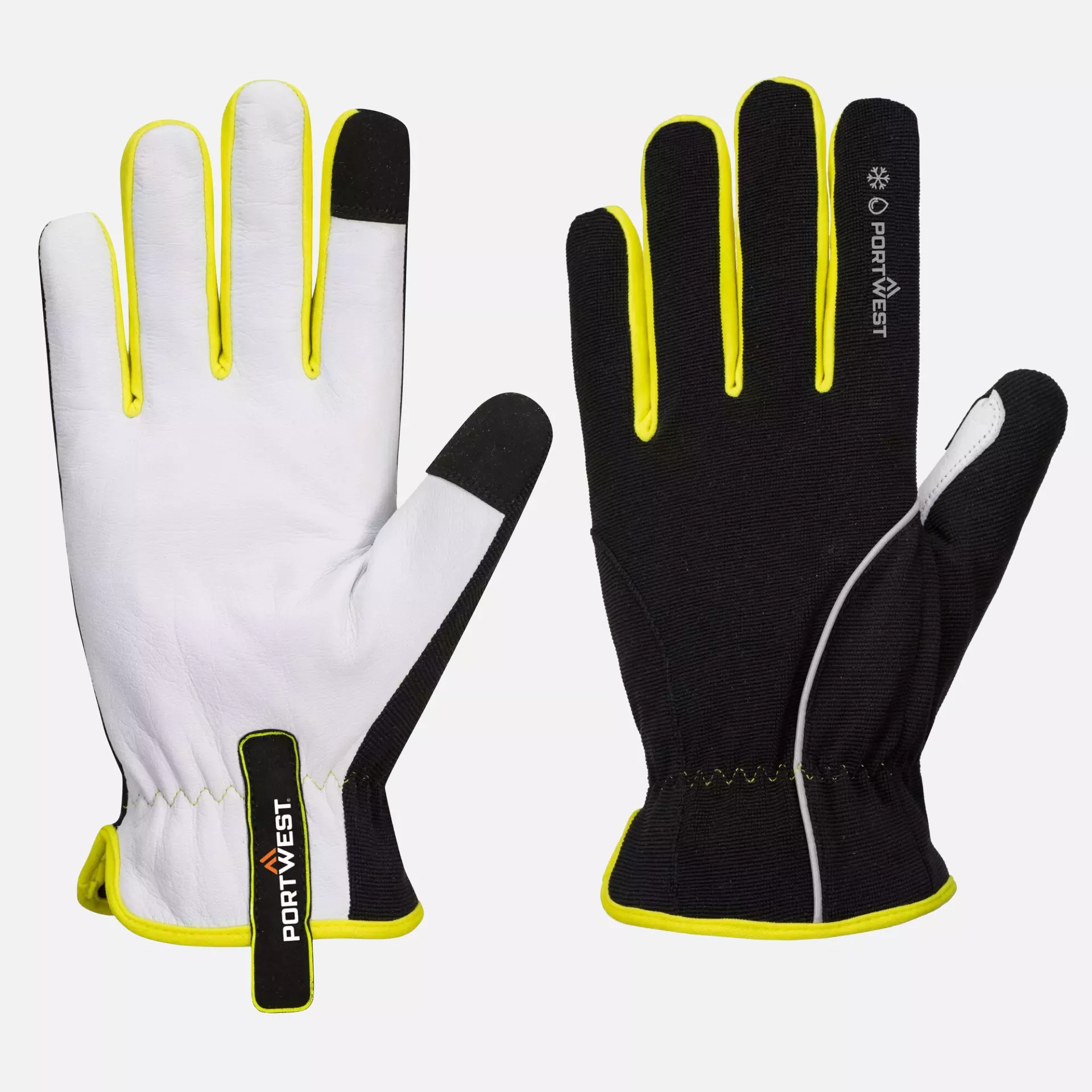Portwest A776BKY, PW3 Winter Glove, Black/Yellow, image 3