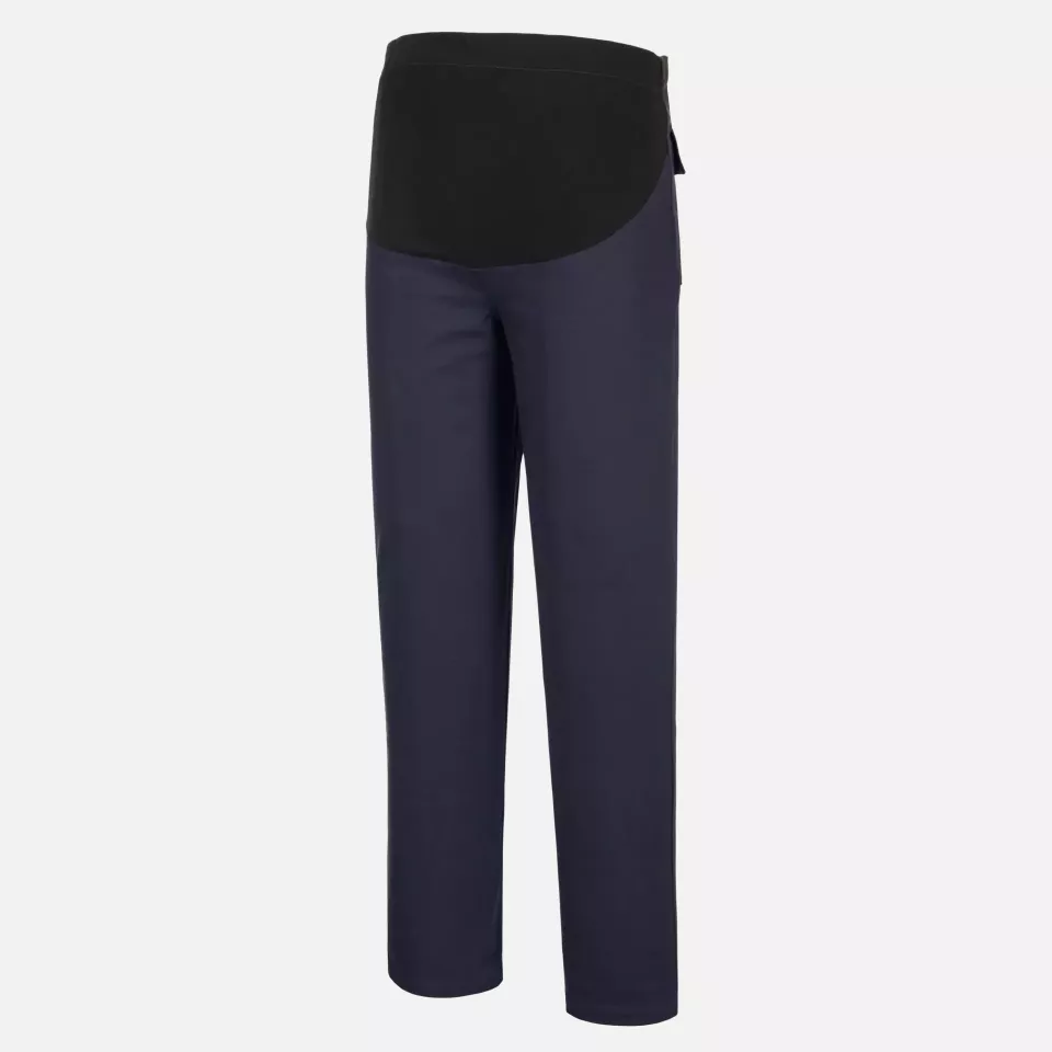 Portwest S234DNR, WX2 Eco Stretch Maternity Trousers, Dark Navy, image 3, gallery thumbnail