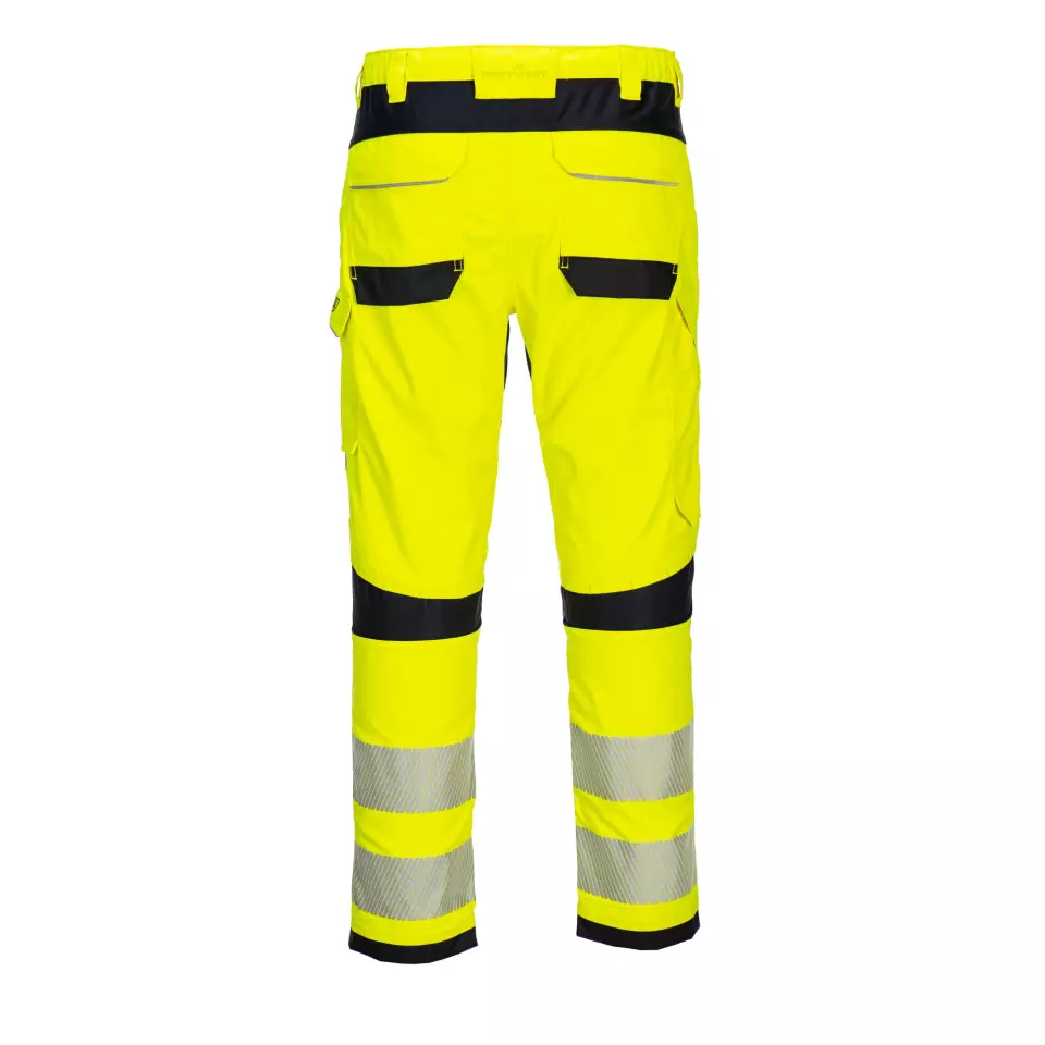 Portwest FR406YBR, PW3 FR Modaflame Hi-Vis Work Trousers, Yellow/Black, image 2, gallery thumbnail