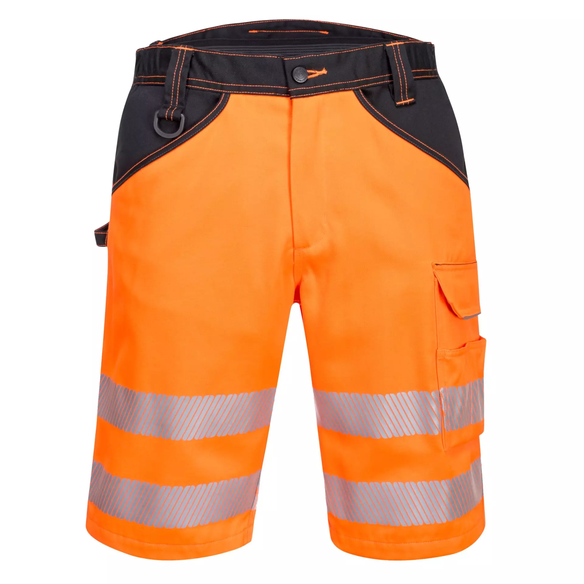 Portwest PW348OBR, PW3 Hi-Vis Shorts, Orange/Black