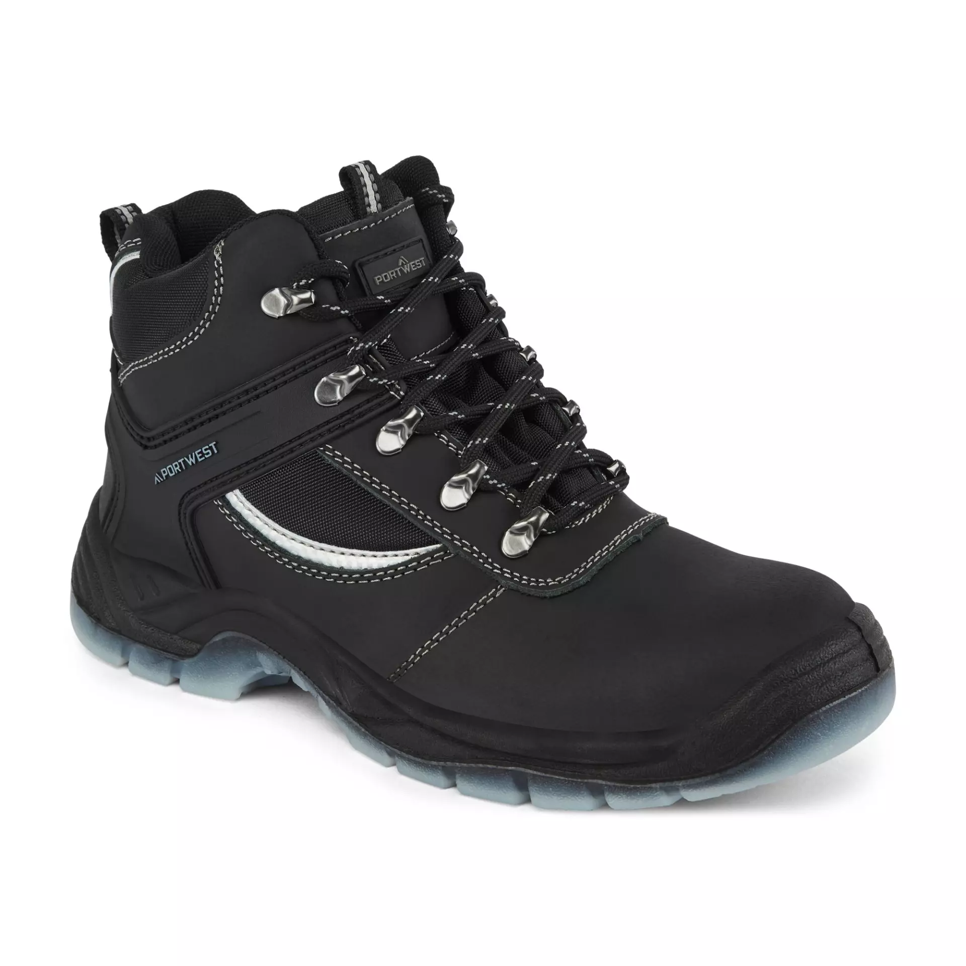 Portwest FW69BKR, Steel Leather Hiker Boot S3 SRC, Black, image 3