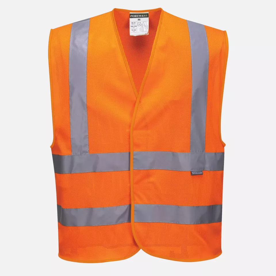 Portwest C370ORR, Hi-Vis Mesh Band and Brace Vest, Orange, image 1, gallery thumbnail