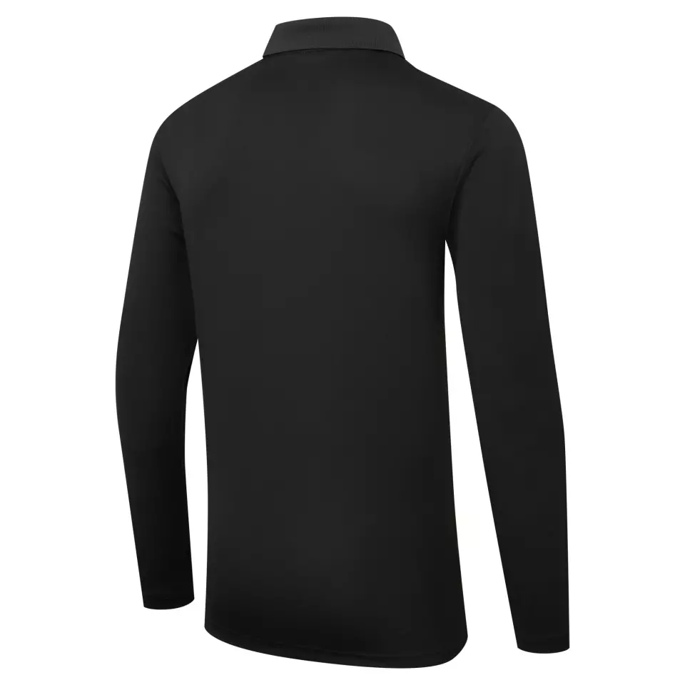 Portwest DX414BKR, DX4 Polo Shirt L/S, Black, image 4, gallery thumbnail