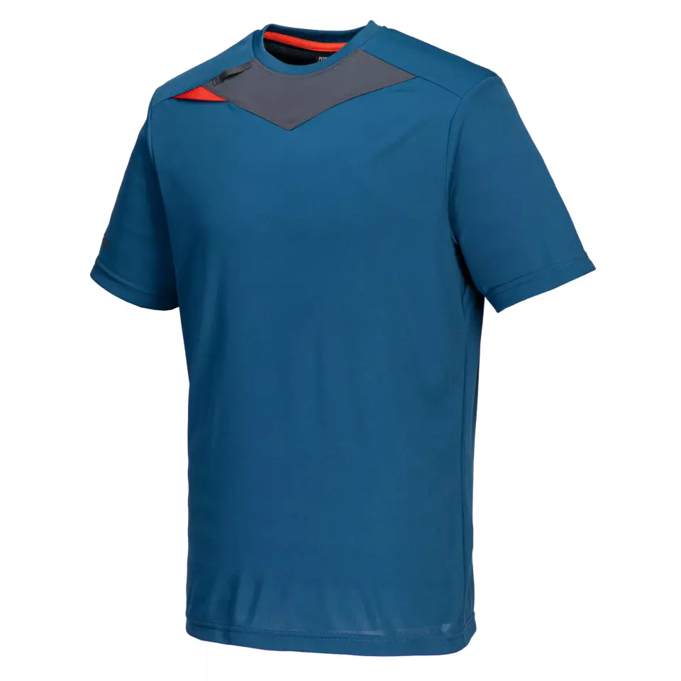Portwest DX411MBR, DX4 T-Shirt S/S, Metro Blue, image 3, gallery thumbnail
