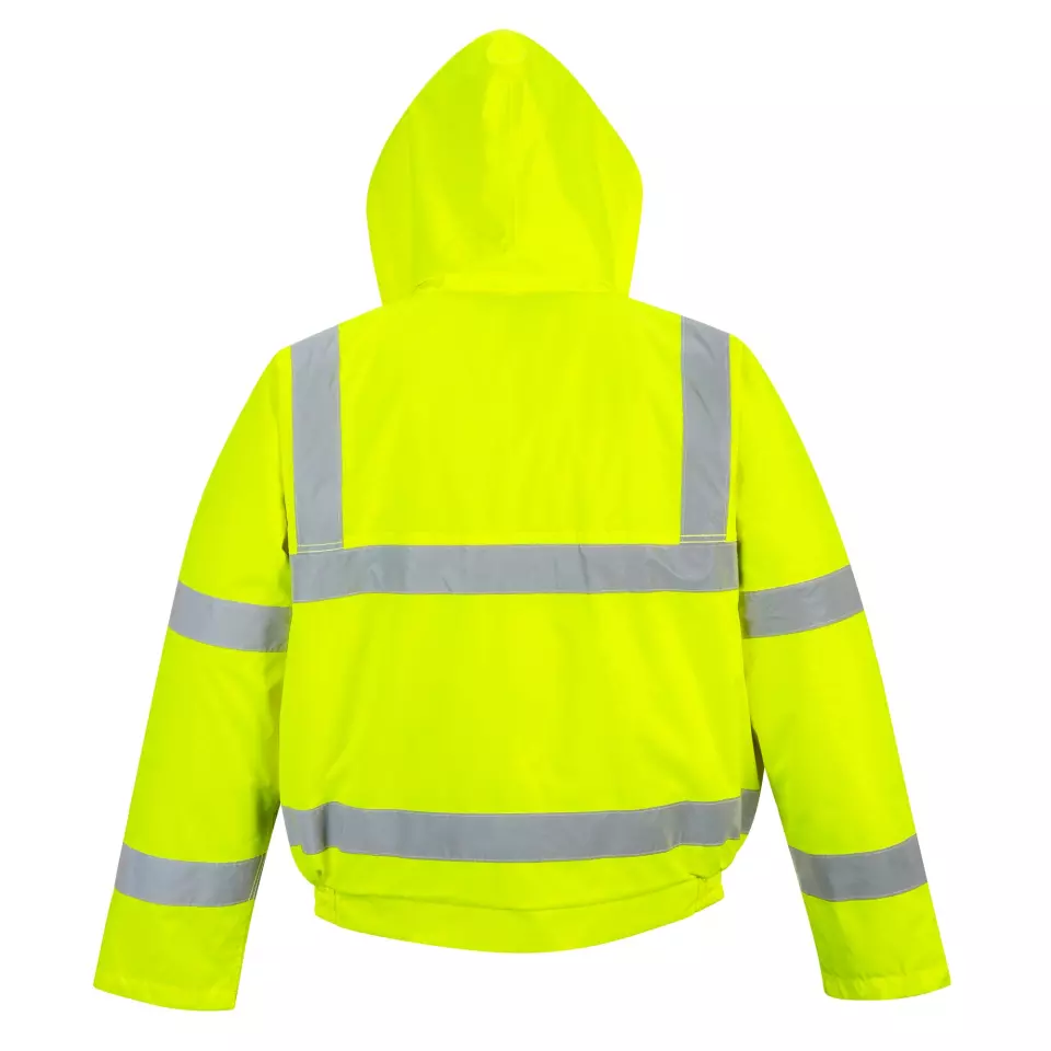 Portwest S463YER, Hi-Vis Winter Bomber Jacket, Yellow, image 4, gallery thumbnail