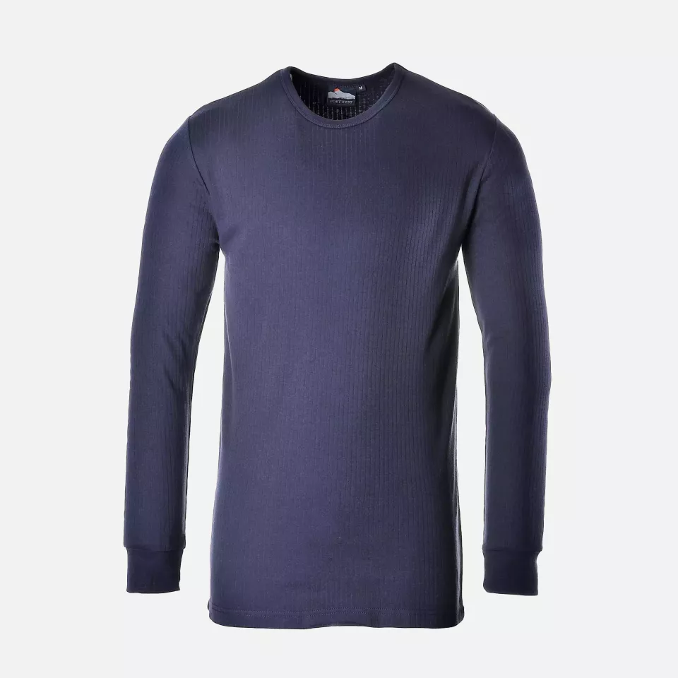 Portwest B123NAR, Thermo-T-Shirt Langarm, Marine, image 1, gallery thumbnail