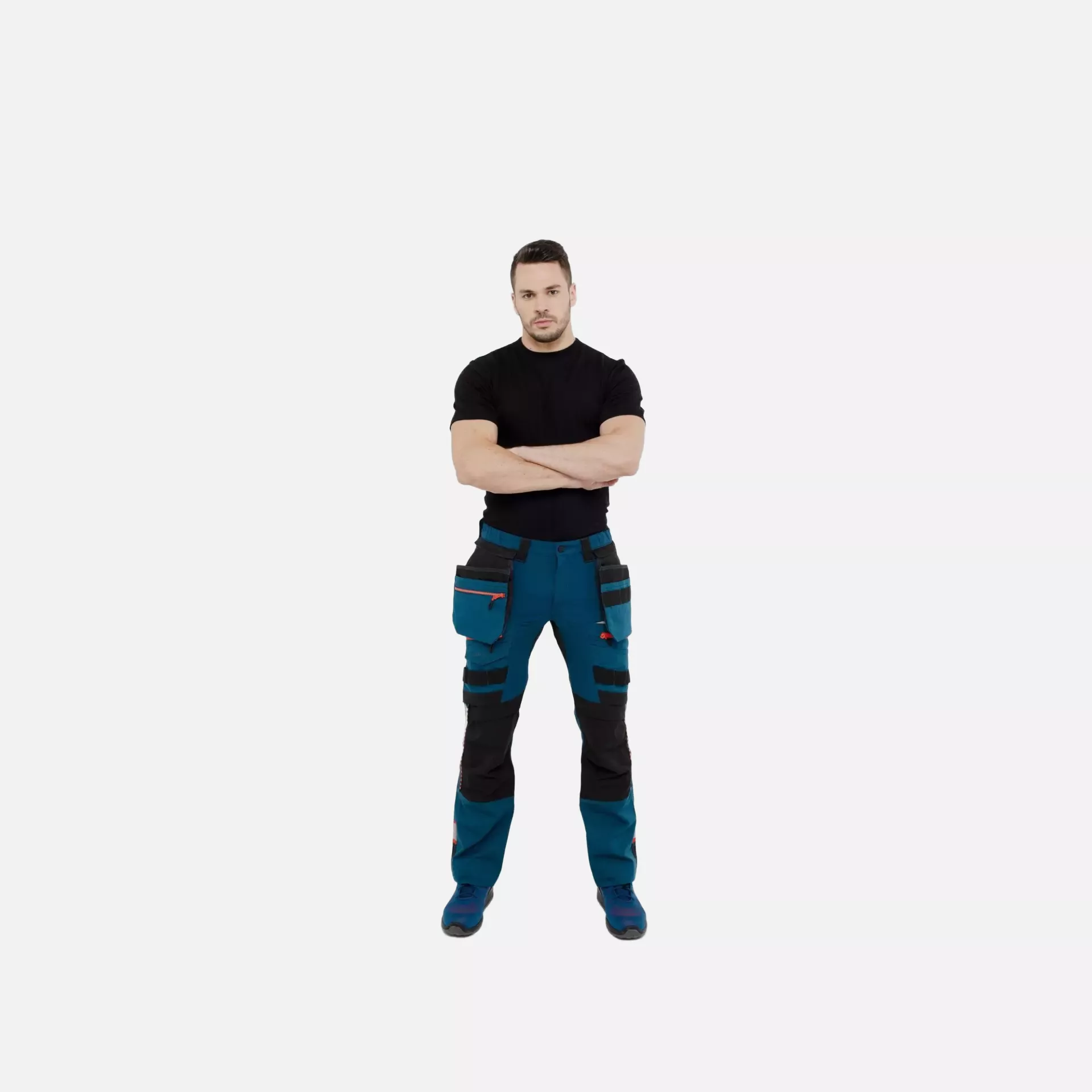 Portwest DX440MBR, DX4 Detachable Holster Pocket Trousers, Metro Blue, image 6