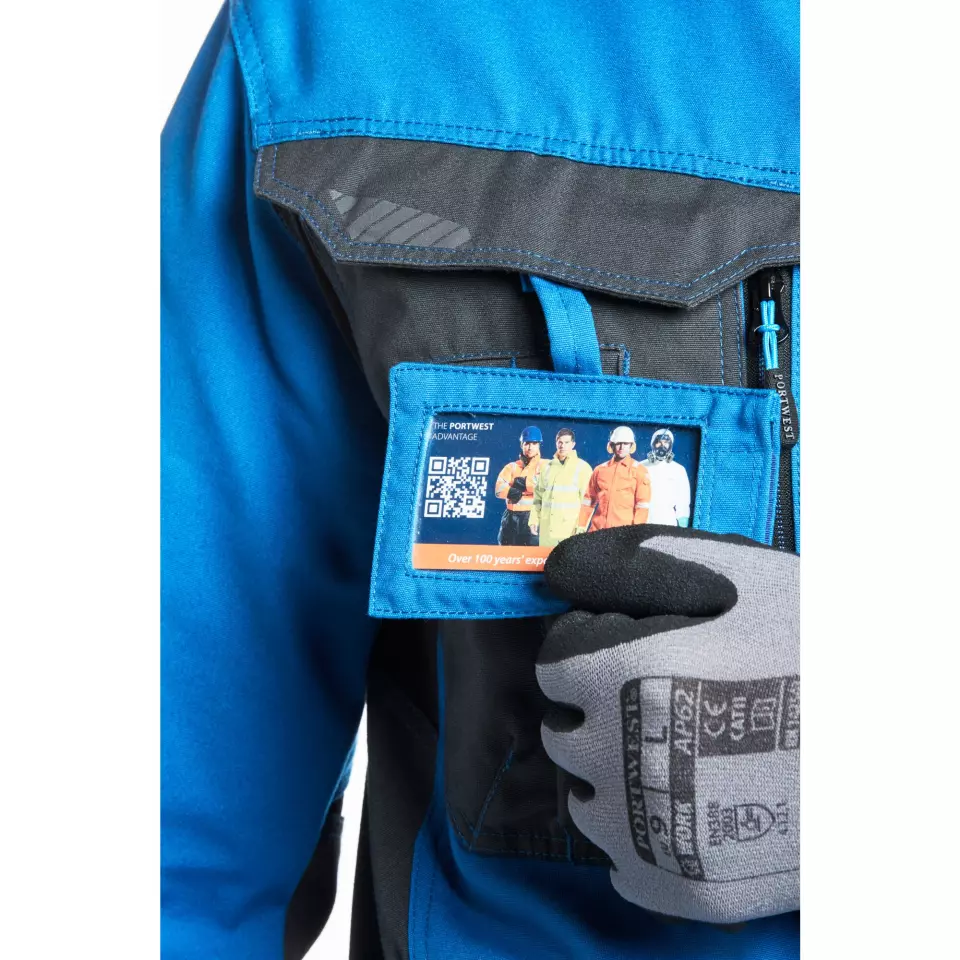 Portwest T703PBR, WX3 Work Jacket, Persian Blue, image 7, gallery thumbnail