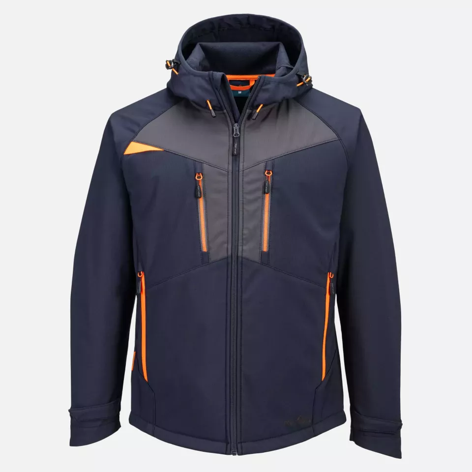 Portwest DX474DNR, DX4 Softshelljacke mit Kapuze (3L), Dunkelmarine, image 1, gallery thumbnail