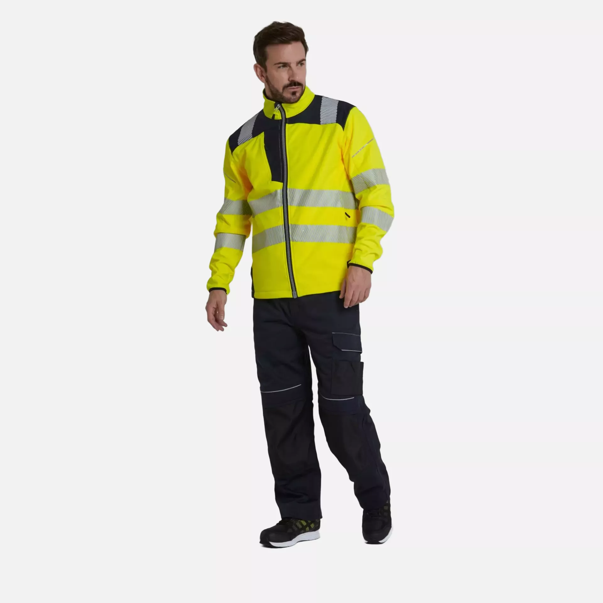 Portwest T402YBR, PW3 Hi-Vis Softshelljacke (3L), Gelb/Schwarz, image 11