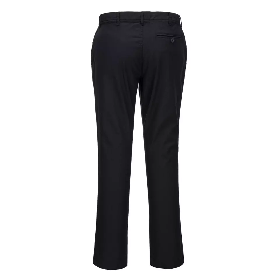 Portwest S235BKR, WX2 Eco Women's Stretch Slim Chino Trousers, Black, image 2, gallery thumbnail