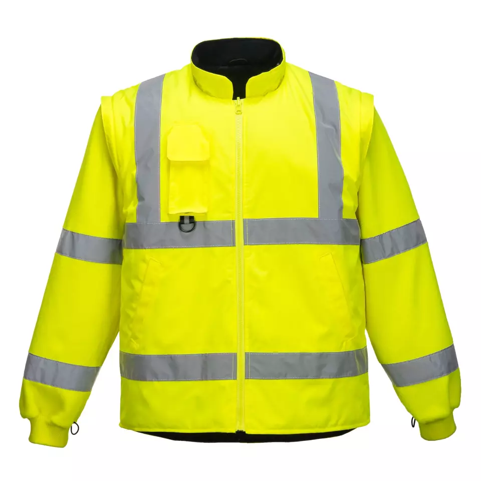 Portwest S427YER, Hi-Vis Breathable 7-in-1 Traffic Jacket, Yellow, image 8, gallery thumbnail