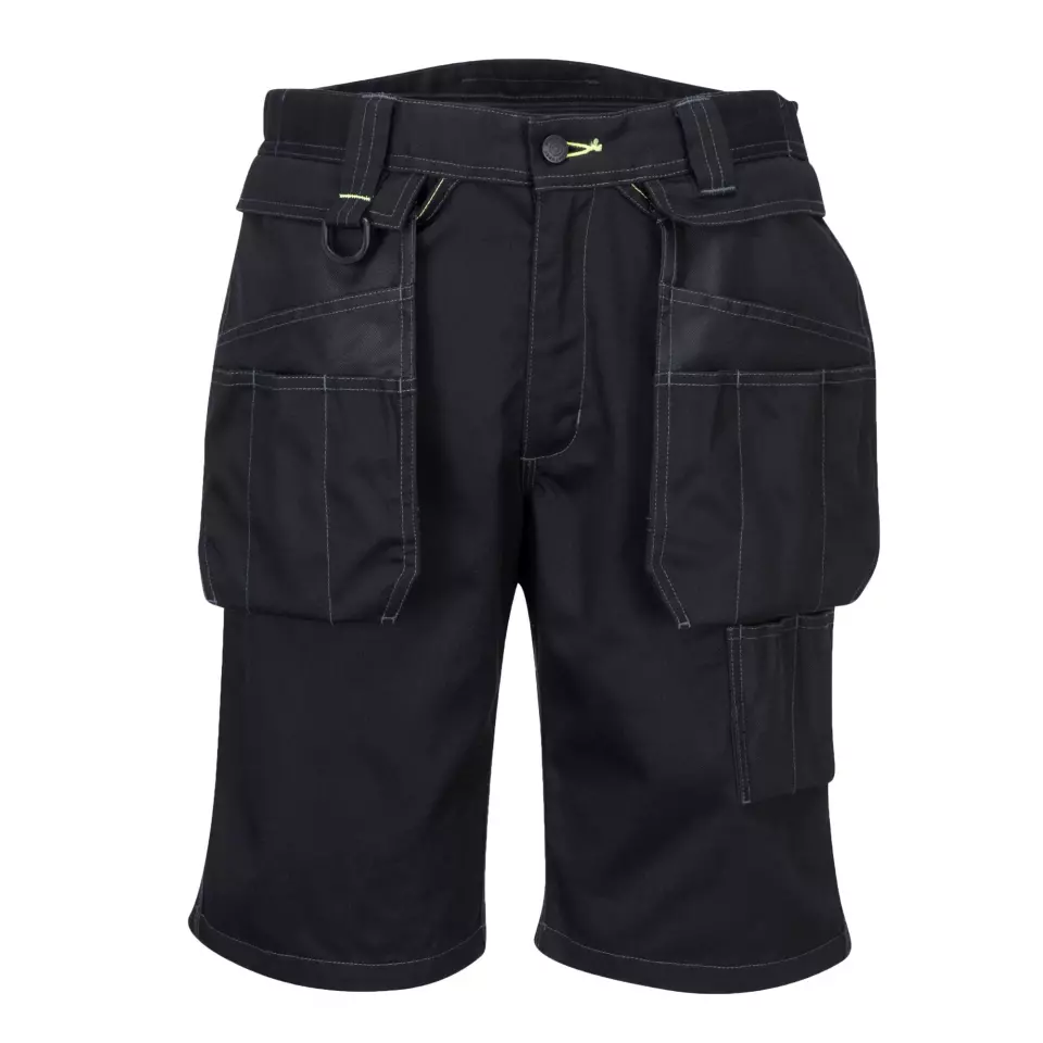 Portwest PW345BKR, PW3 Holster Work Shorts, Black, image 1, gallery thumbnail