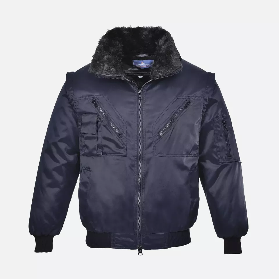 Portwest PJ10NAR, Pilot Jacket, Navy, image 1, gallery thumbnail
