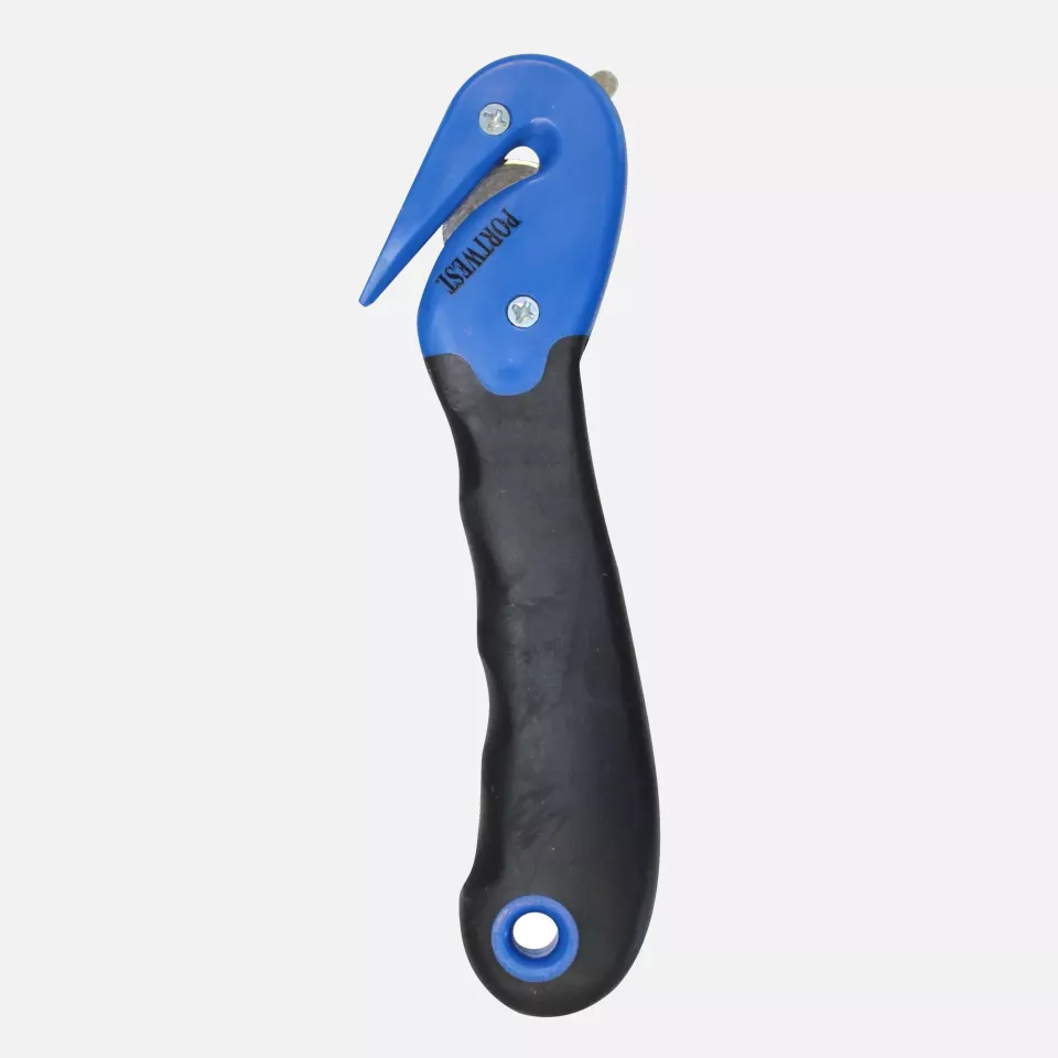 Portwest KN50BLU, Enclosed Blade Safety Knife, Blue, image 1, gallery thumbnail