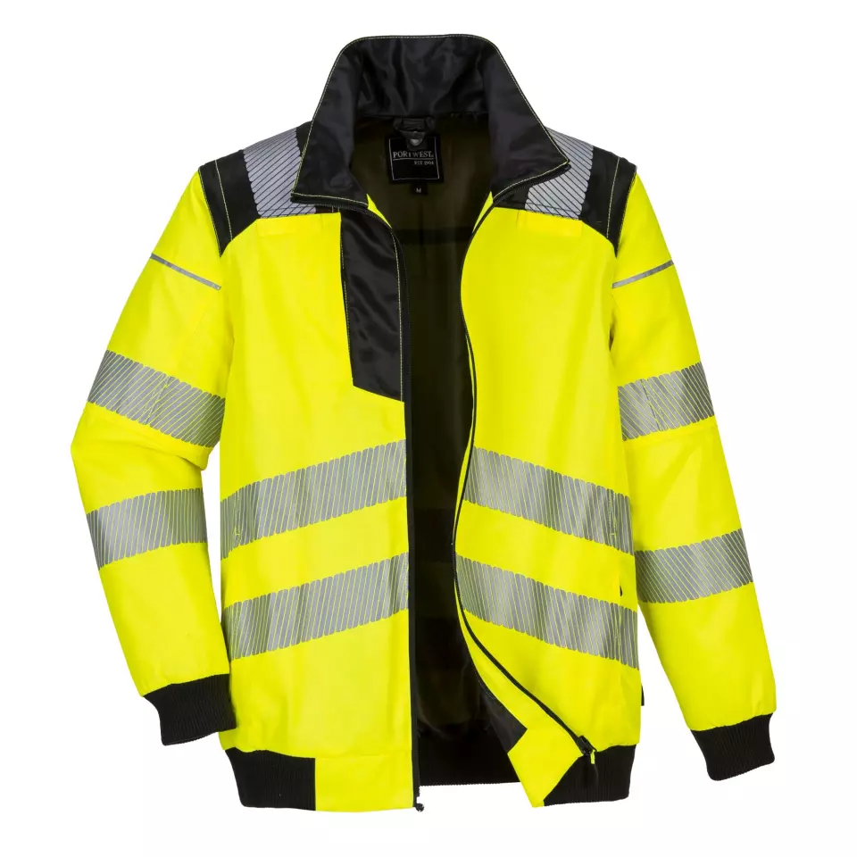 Portwest PW302YBR, PW3 Hi-Vis 3-in-1 Pilot Jacket, Yellow/Black, image 11, gallery thumbnail