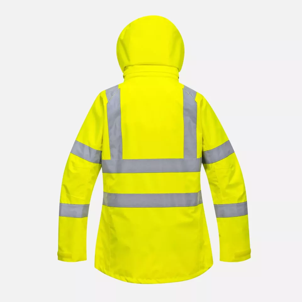 Portwest LW70YER, Hi-Vis Women's Breathable Rain Jacket, Yellow, image 2, gallery thumbnail