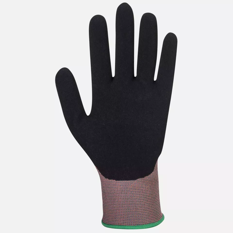 Portwest CT65G8R, CT Cut E15 Nitrile Glove, Grey/Black, image 2, gallery thumbnail
