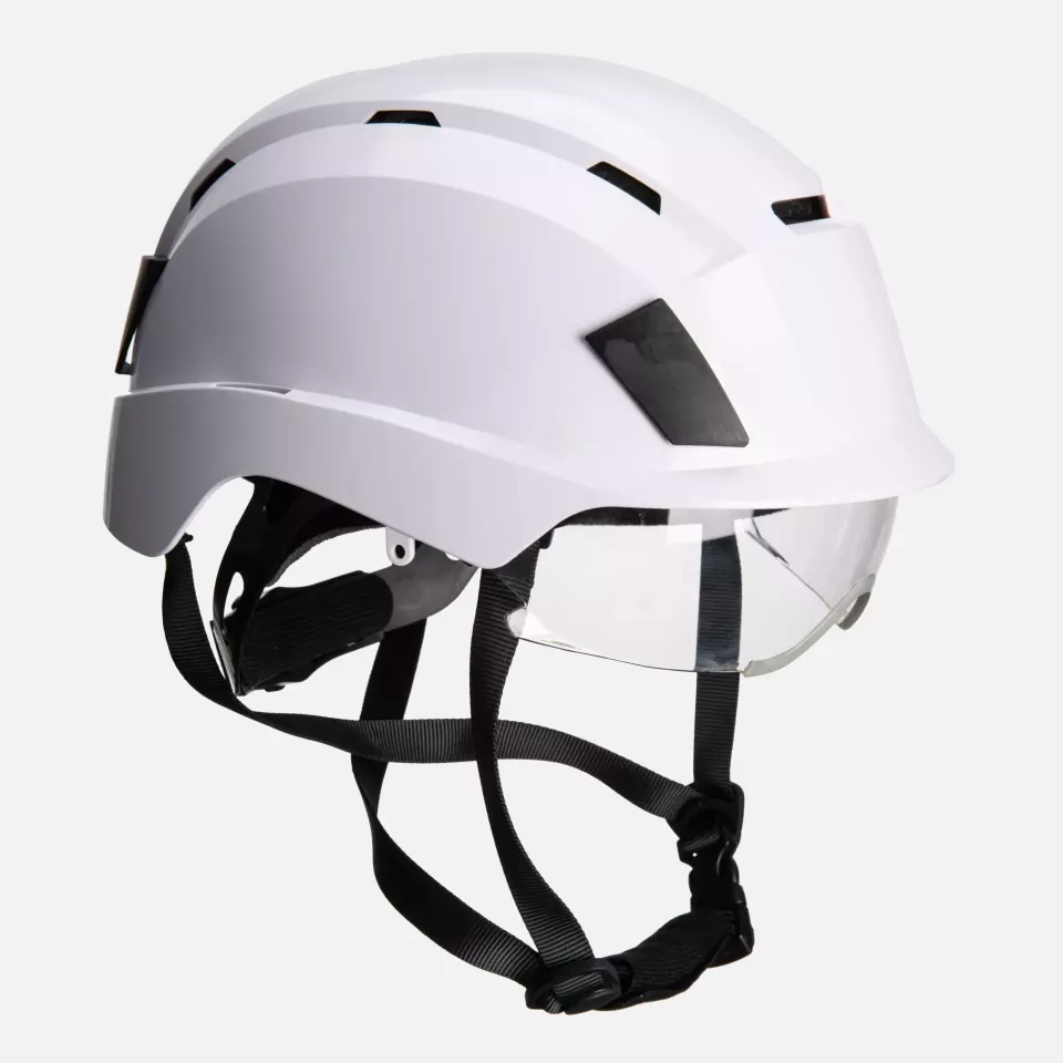 Portwest PS80WHR, Integrated Visor Helmet, White, image 1, gallery thumbnail