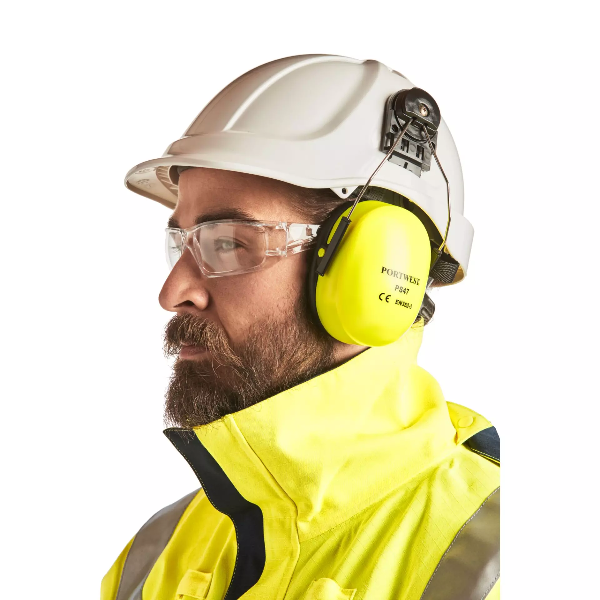 Portwest PS47, Endurance HV Clip-On Ear Defenders, image 3