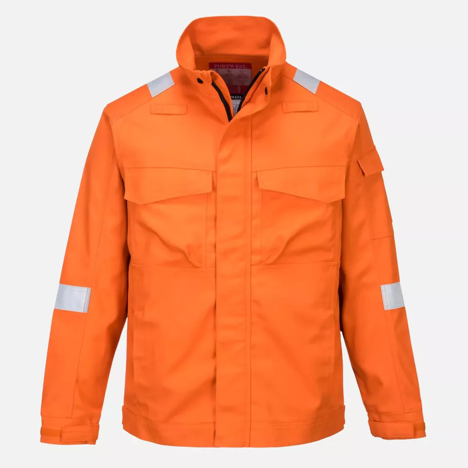 Portwest FR68ORR, Bizflame Industry FR Jacket, Orange, image 5, gallery thumbnail