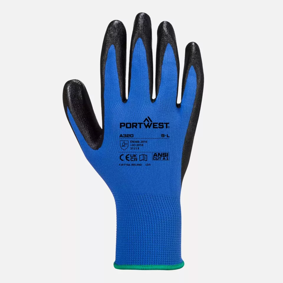 Portwest A320BLU, Dexti-Grip Glove, Blue, image 1, gallery thumbnail