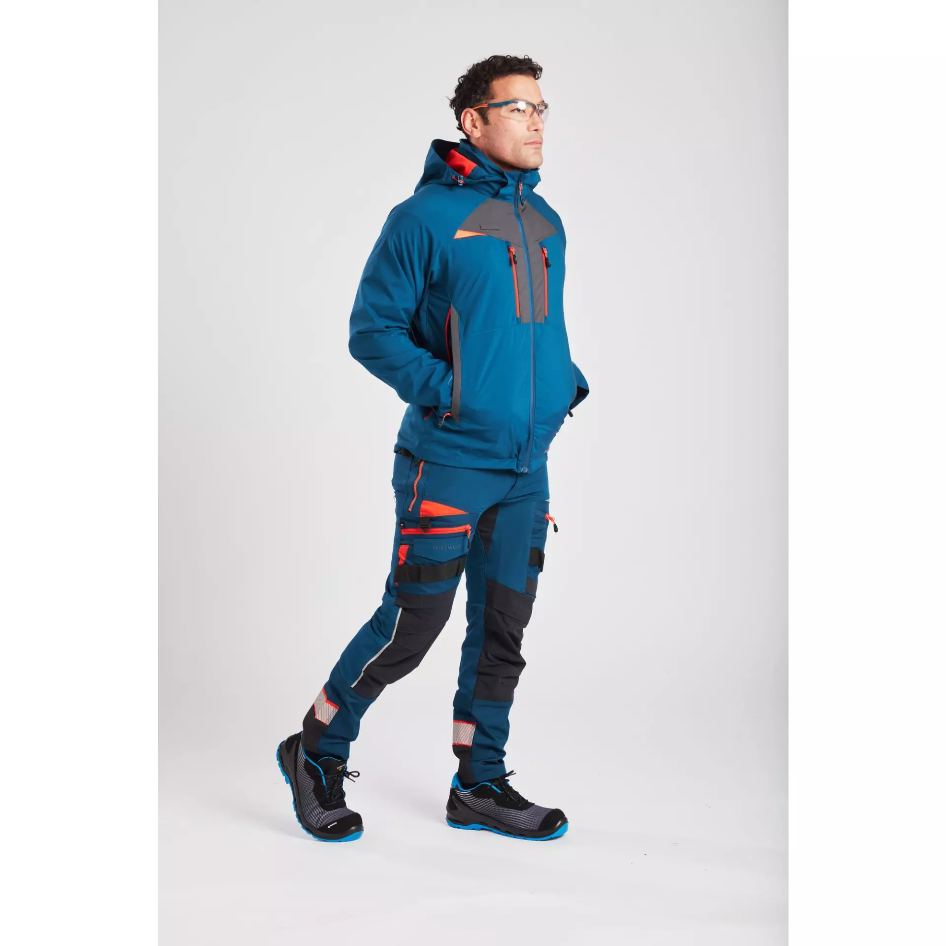 Portwest DX463MBR, DX4 Rain Jacket, Metro Blue, image 11