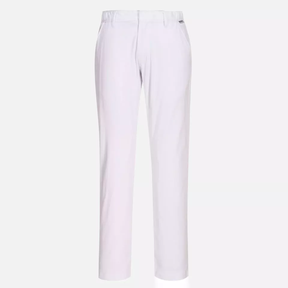 Portwest S232WHR, WX2 Eco Stretch Slim Chino Trousers, White, image 1, gallery thumbnail