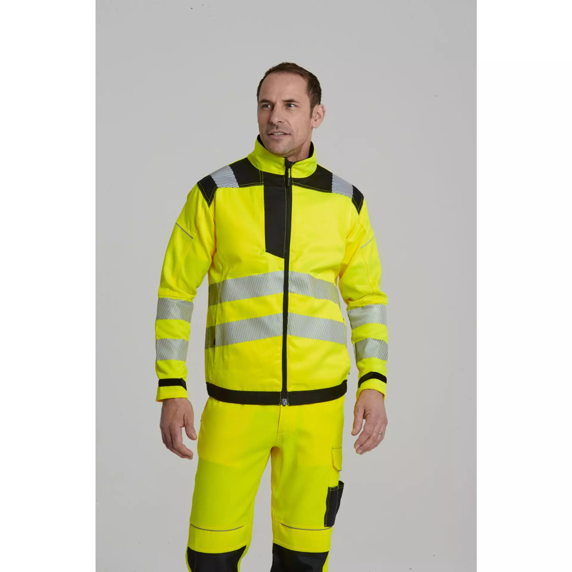 Portwest T500YBR, PW3 Hi-Vis Work Jacket, Yellow/Black, image 8