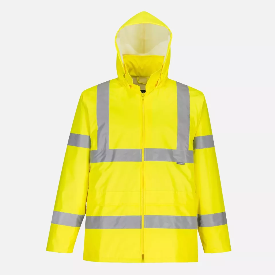 Portwest H448YER, Hi-Vis Packaway Rain Suit, Yellow, image 3, gallery thumbnail