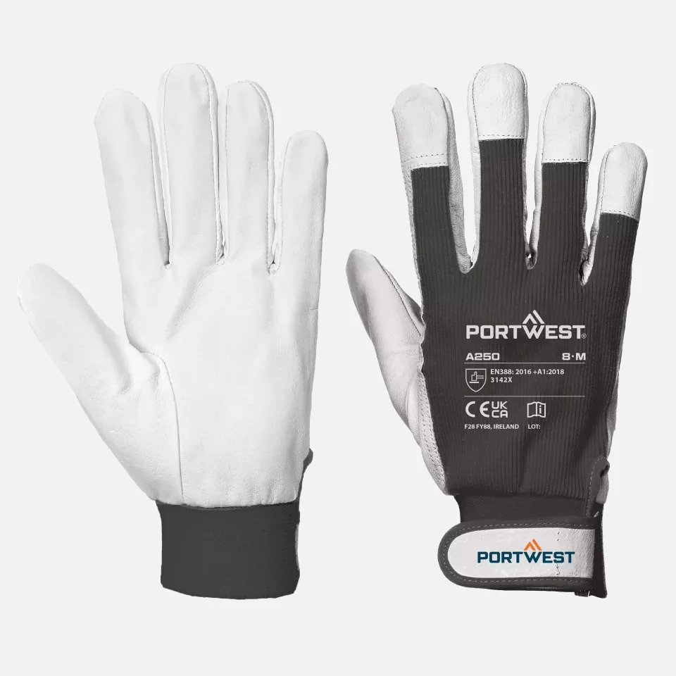 Portwest A250BKR, Tergsus Glove, Size XXL, Black, image 2, gallery thumbnail
