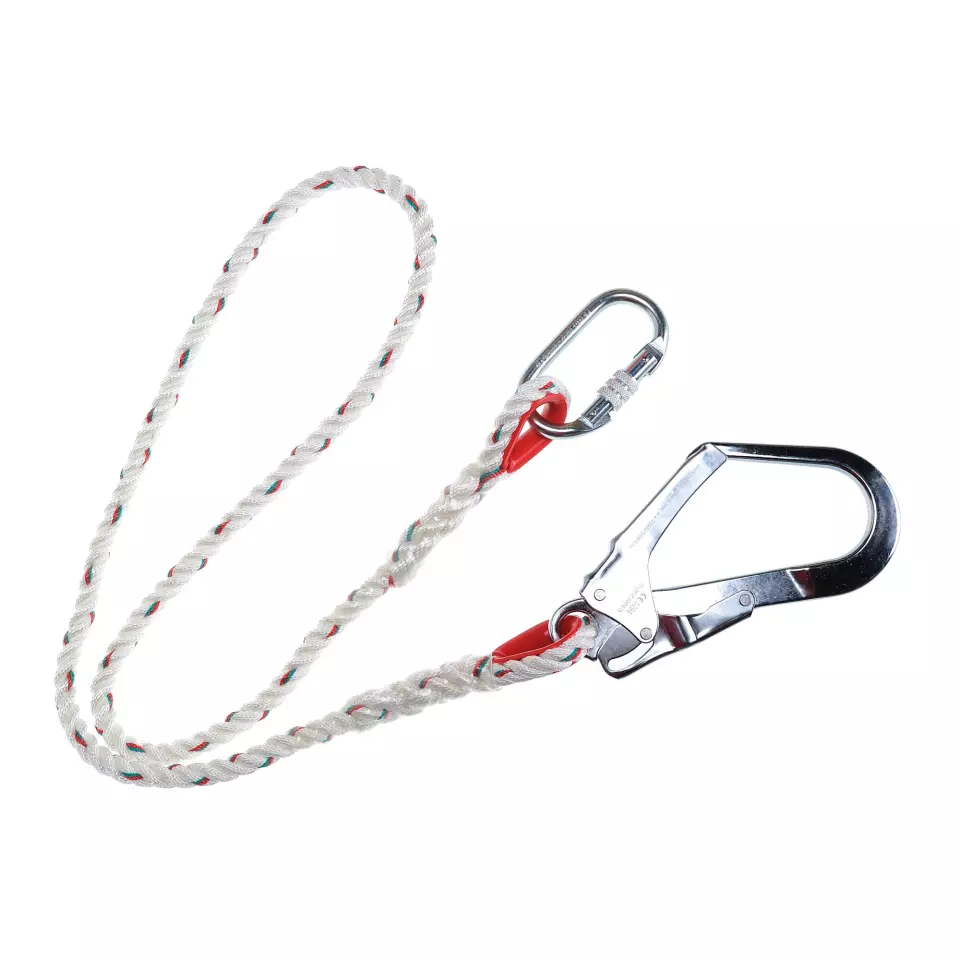 Portwest FP21WHR, Single 1.5m Restraint Lanyard, White, image 1, gallery thumbnail