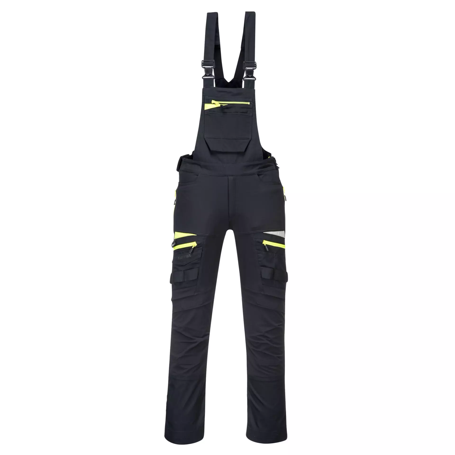 Portwest DX441BKR, DX4 Work Bib and Brace, Black, image 1