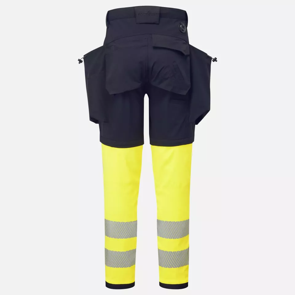 Portwest BX321BKY, Ultimate Modular 3-in-1 Trousers, Black/Yellow, image 8, gallery thumbnail