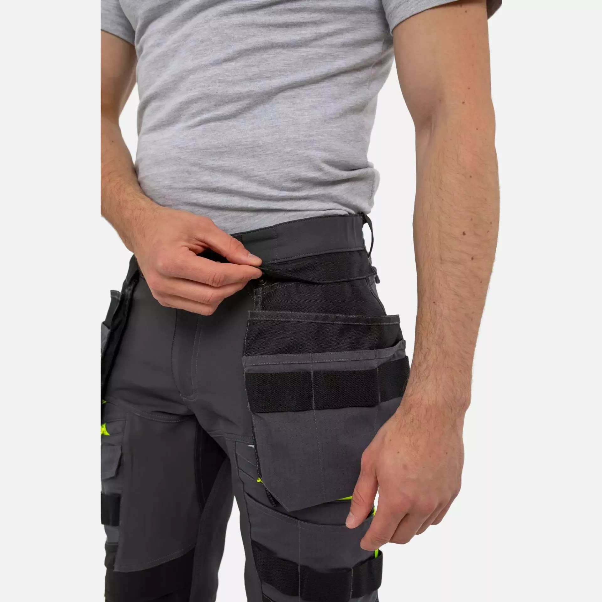 Portwest DX440MGR, DX4 Detachable Holster Pocket Trousers, Metal Grey, image 6