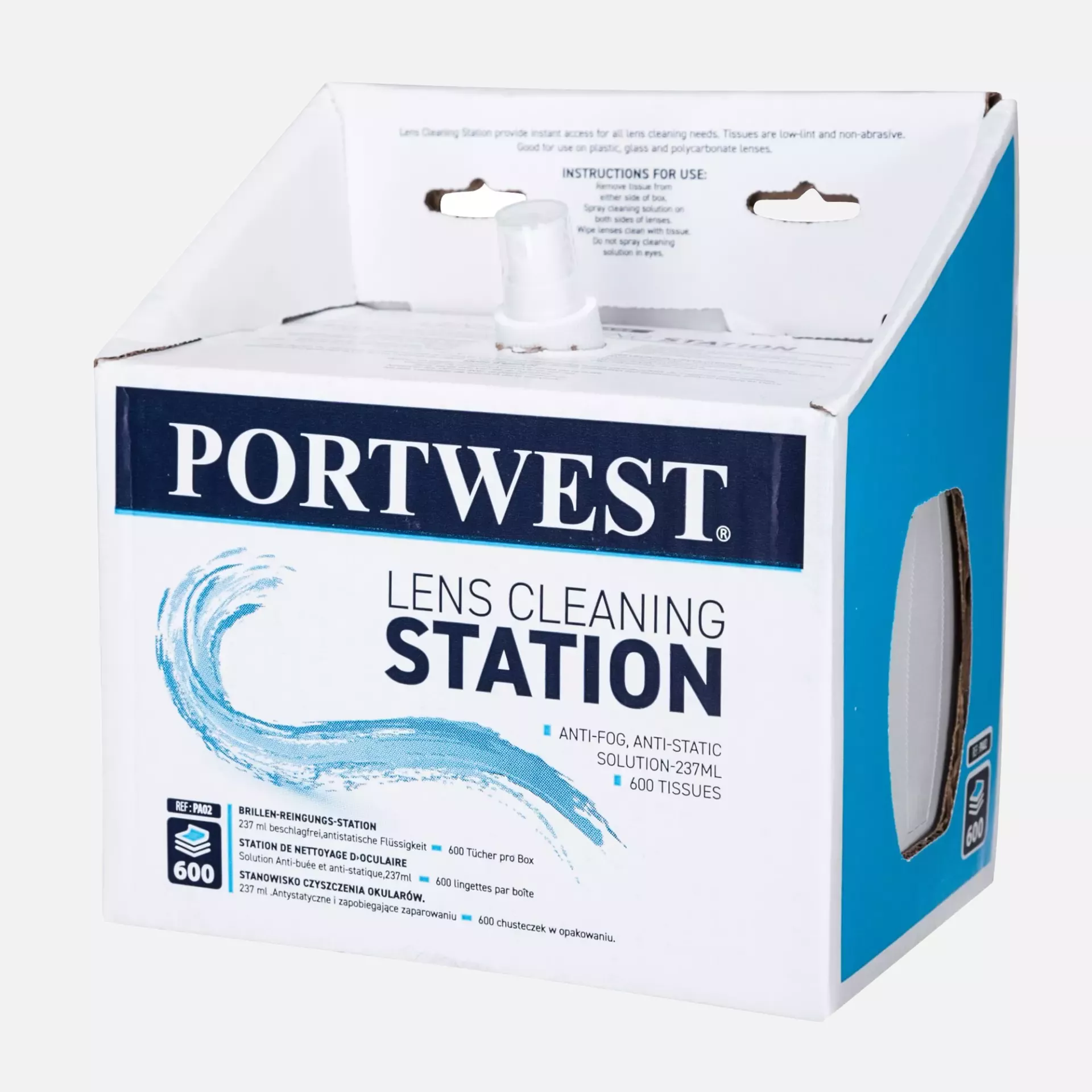 Portwest PA02WHR, Lens Cleaning Station, White, image 1