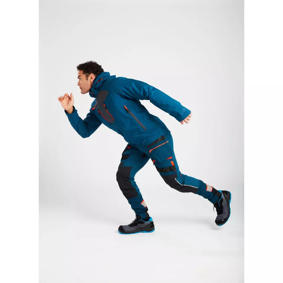 Portwest DX463MBR, DX4 Rain Jacket, Metro Blue, image 3, gallery thumbnail